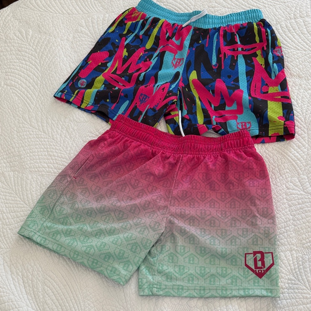 BSBL 101 Graffiti and Gradient Shorts Bundle